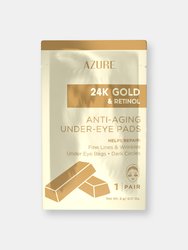 24K Gold & Retinol Anti-Aging Under Eye Pads: 5 Pairs