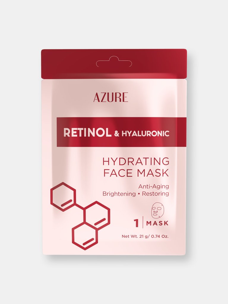 Retinol And Hyaluronic Hydrating Sheet Face Mask: 5 Pack