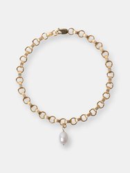 Cerci Anklet - White Pearl