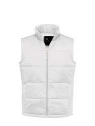 B&C Mens Full Zip Waterproof Bodywarmer/Gilet (White) - White