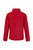 B&C Mens Multi Active Hooded Fleece Lined Jacket (Red/ Warm Grey)