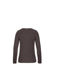 B&C Womens/Ladies E150 Long sleeve T-Shirt (Bear Brown)