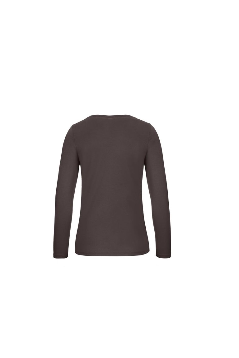B&C Womens/Ladies E150 Long sleeve T-Shirt (Bear Brown)