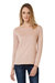 B&C Womens/Ladies E150 Long sleeve T-Shirt (Millennial Pink)