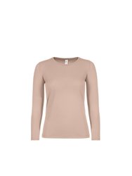 B&C Womens/Ladies E150 Long sleeve T-Shirt (Millennial Pink) - Millennial Pink