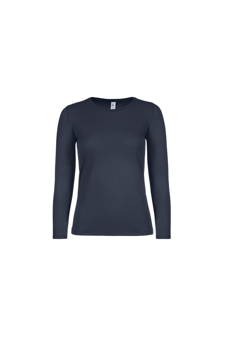 B&C Womens/Ladies E150 Long sleeve T-Shirt (Navy) - Navy