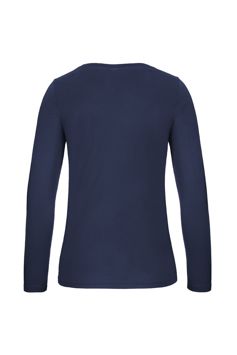 B&C Womens/Ladies E150 Long sleeve T-Shirt (Navy)