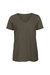 B&C Womens/Ladies Favourite Organic Cotton V-Neck T-Shirt (Khaki) - Khaki