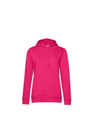 B&C Womens/Ladies Organic Hoodie (Magenta) - Magenta