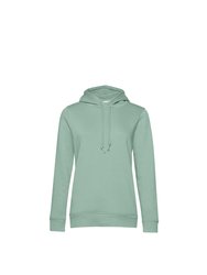 B&C Womens/Ladies Organic Hoodie (Sage Green) - Sage Green