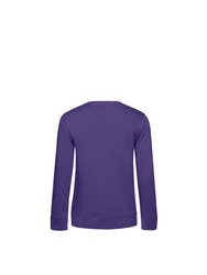 B&C Womens/Ladies Organic Sweatshirt (Radiant Purple)