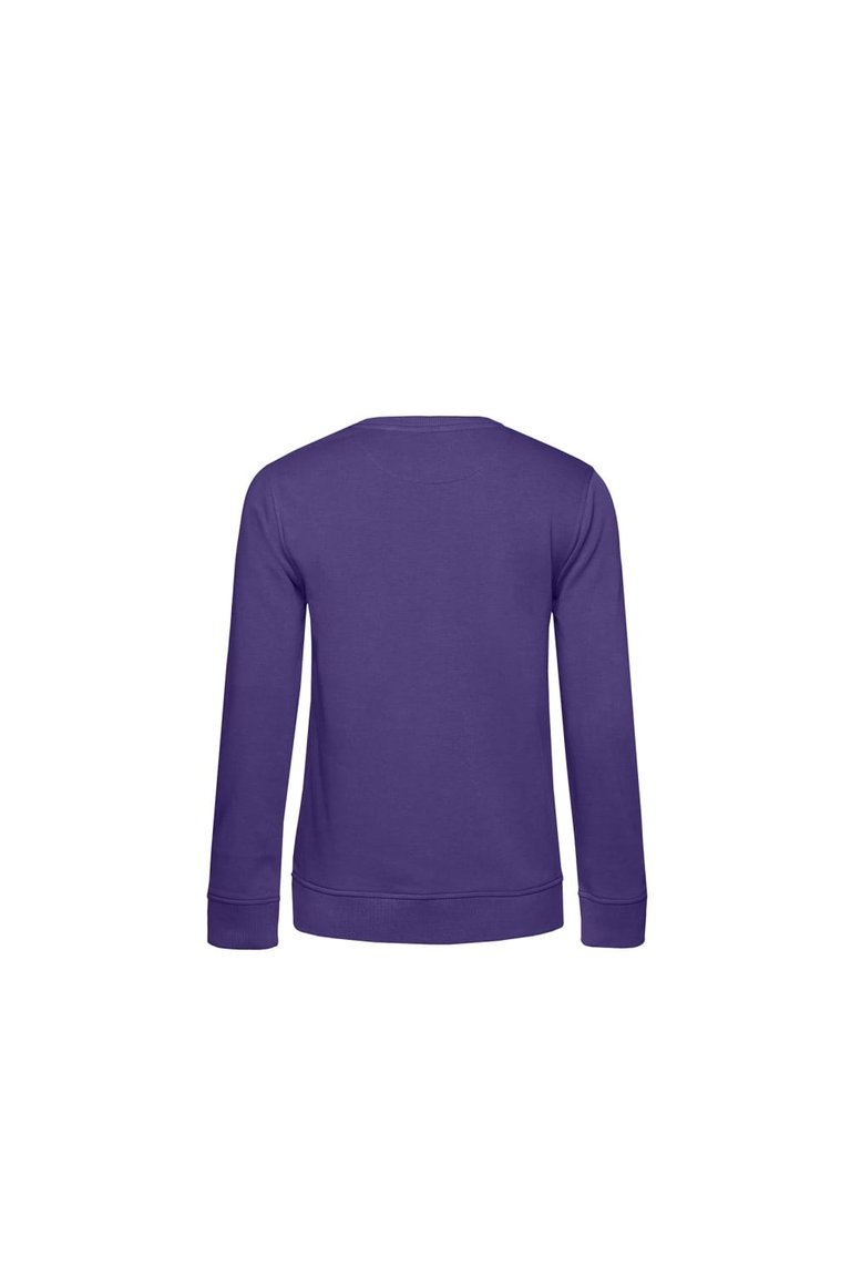 B&C Womens/Ladies Organic Sweatshirt (Radiant Purple)