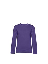 B&C Womens/Ladies Organic Sweatshirt (Radiant Purple) - Radiant Purple