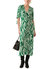 Women's Green White Therence Midi Dress - Green