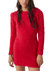 Women's Red Tunisia Alpaca Sweater Mini Dress - Red