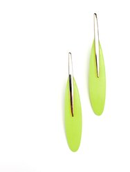 Neon Yellow Spear Earrings - Yellow