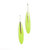 Neon Yellow Spear Earrings - Yellow