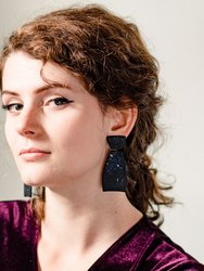 Rhea Dangle Earrings - Black Glimmer