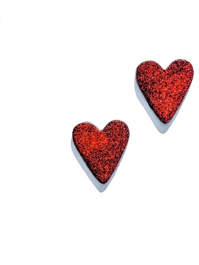 Babaloo Ruby Slipper Heart Earrings product