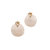 Shell Statement Studs - White