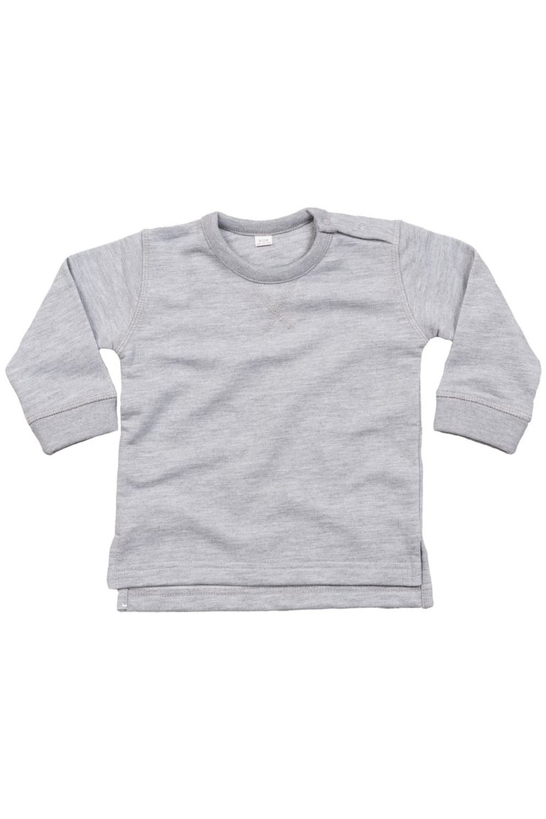 Babybugz Baby/Babies Sweatshirt (Heather Gray Melange) - Heather Gray Melange