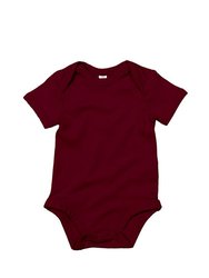 Babybugz Baby Unisex Cotton Bodysuit (Burgundy) - Burgundy