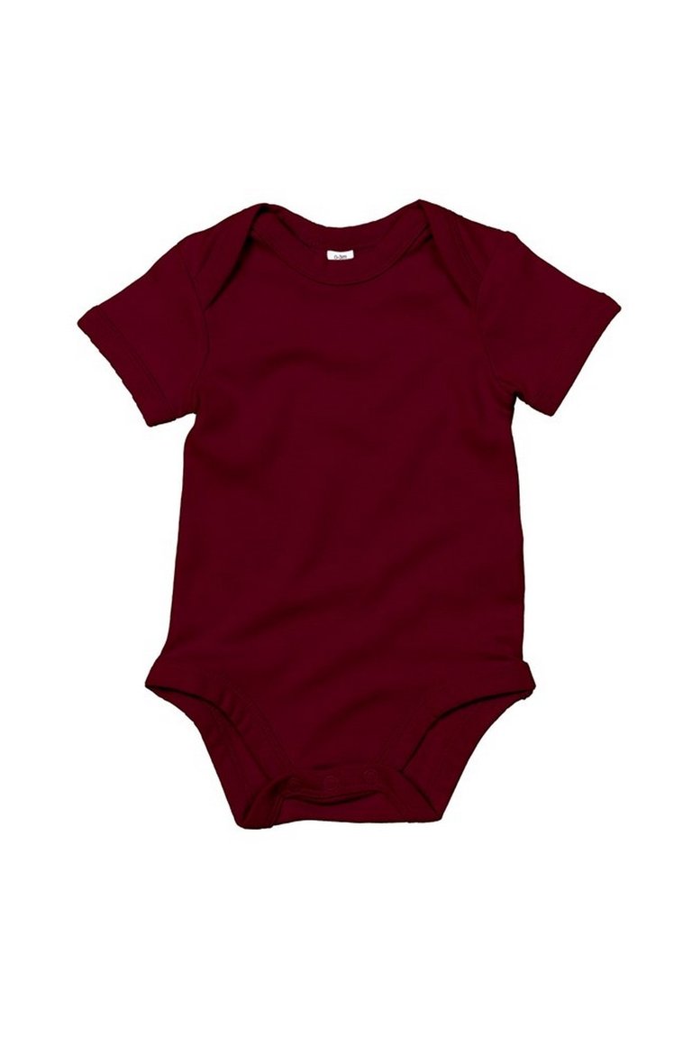 Babybugz Baby Unisex Cotton Bodysuit (Burgundy) - Burgundy