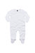 Babybugz Baby Unisex Organic Cotton Envelope Neck Sleepsuit - White