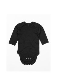 Babybugz Baby Unisex Organic Long Sleeve Bodysuit (Black)