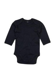 Babybugz Baby Unisex Organic Long Sleeve Bodysuit (Dusty Blue) - Dusty Blue