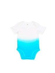 Babybugz Unisex Baby Dips Bodysuit (White/Surf Blue) - White/Surf Blue