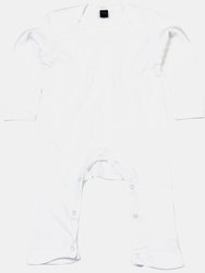 Babybugz Unisex Baby Long Sleeved Rompersuit (White) - White