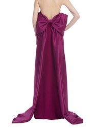 Breathtaking Halter Gown with Mikado Bow