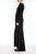 Long-Sleeved Pearled Velvet Column Gown With Bow