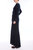 Long-Sleeved Pearled Velvet Column Gown With Bow