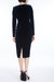 Long-Sleeved Velvet Sheath With Ruched Front