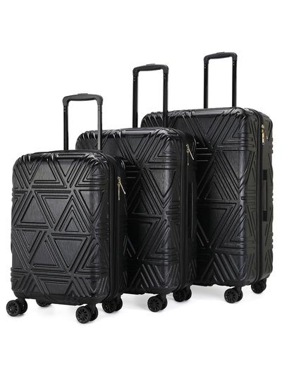 Badgley Mischka Luggage Contour 3 Piece Expandable Luggage Set product