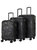 Contour 3 Piece Expandable Luggage Set - Black
