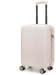 Diamond Expandable Chic Carry-on Suitcase - Champagne