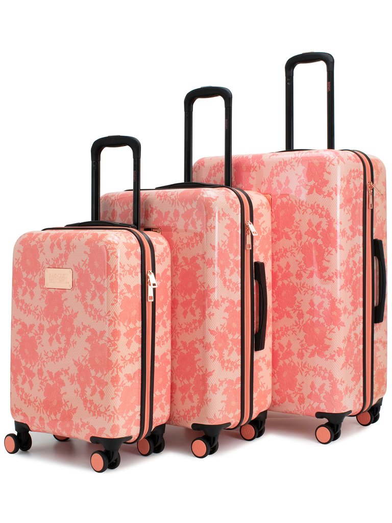 Essence 3 Piece Expandable Luggage Set - Pink Lace