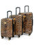 Essence 3 Piece Expandable Luggage Set - Leopard