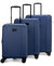 Evalyn 3 Piece Expandable Classy Luggage Set - Navy