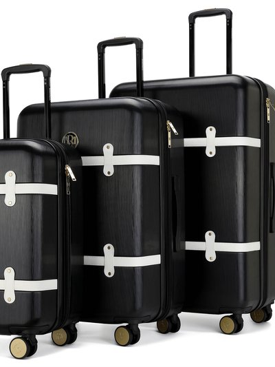 BADGLEY MISCHKA Mia 3 Piece Expandable Retro Luggage Set