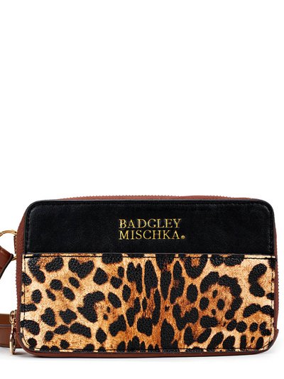 Badgley Mischka Essence 3 Piece Expandable Luggage Set - Leopard