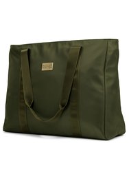Nylon Uncomplicated Weekender Tote Bag - Olive Green