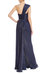 One-Shoulder Pleated Chiffon Evening Gown