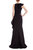 Sleeveless Column Gown With Mikado Ruffle Wrap-Around