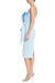 Strapless Front Bow Sheath Cocktail Dress - Azure