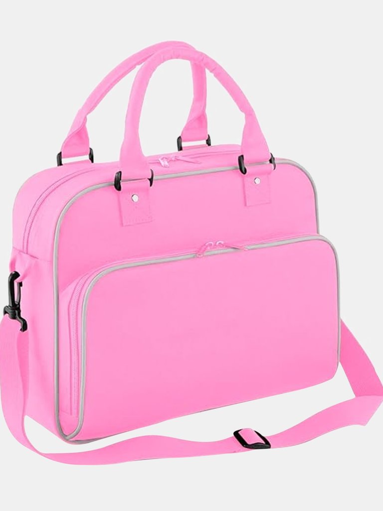 Bagbase Compact Junior Dance Messenger Bag (15 Liters) (Classic Pink/Light Grey) (One Size) - Classic Pink/Light Grey