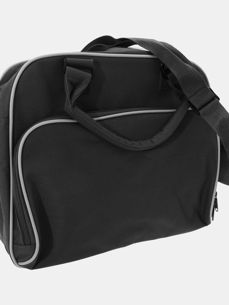 Bagbase Compact Junior Dance Messenger Bag (15 Liters) (Pack of 2) (Black/White) (One Size)